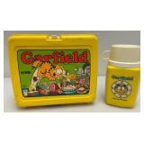 Misc. Vintage Plastic Lunch Boxes And Thermoses Including BATMAN, GARFIELD And More