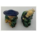 Vintage Collectible Miniature Shiwan Mud Man Figurines 3"