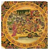 Vintage Royal Satsuma Meriage Art Plate 12" With Geisha Girl Theme