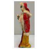 Vintage Collectible Asian Geisha Doll On base 13 1/2"