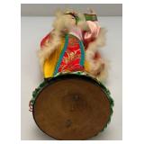 Vintage Collectible Asian Geisha Doll On base 13 1/2"