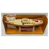 Vintage Battery Operated CHALLENGER II Sail Boat In Original Box (New Old Stock) Box Bad