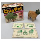 Two Vintage Chia Collectibles Including Chia Tree With Star Light (Factory Sealed And Chia Pet Ram (Open box)