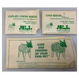 Two Vintage Chia Collectibles Including Chia Tree With Star Light (Factory Sealed And Chia Pet Ram (Open box)