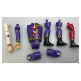 Misc. Vintage Troy Lot Including Very old Kids Football Helmet (Needs Repair), GI Joe, Mickey Mouse And More