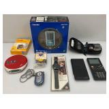 Misc. Vintage Electronics Lot Including Sony CD Walkman D-EJ360, Toshba Gigastyle Gigabyte F10 In Original Box, Wilson Action Watch NOS And More
