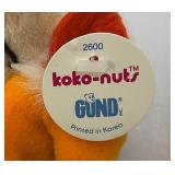 Vintage 1980 GUND KOKO-NUTS Plush Toys (Some With Tags)
