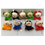 Vintage 1980 GUND KOKO-NUTS Plush Toys (Some With Tags)