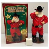 Holly Jolly Rock Santa Battery Operated  Dancing Santa In Original Box