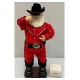 Holly Jolly Rock Santa Battery Operated  Dancing Santa In Original Box