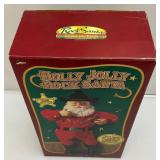 Holly Jolly Rock Santa Battery Operated  Dancing Santa In Original Box
