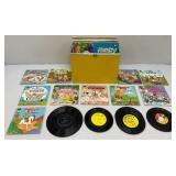 Group Of Vintage Albums Including Disney And More In Vintage Carrying Case