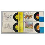 Group Of Vintage Albums Including Disney And More In Vintage Carrying Case
