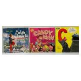 Group Of Vintage Albums Including Disney And More In Vintage Carrying Case