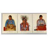 EST. $250.00-$500.00 1958 GREAT NORTHERN RAILWAY Blackfoot Indians Of Glacier National park Print Set