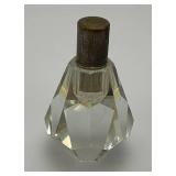 Vintage Bull Horn Ashtray And Crystal Table Lighter