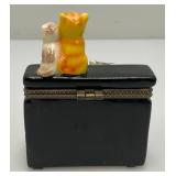 Misc. Vintage Collectible Cat Items Including Trinket Boxes And More