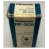 Vintage Mid-Century Transister Radios including Motorola & Panasonic RF-505 In Original Box
