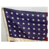 Vintage 32" x 55" Sewn 48 Star Flag