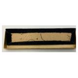 VERY RARE Lansing Brand Hand Carved Mother Of Pearl Letter Opener In Original Box Never Used 4 3/4"
