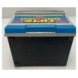 Miniature Criss 7 Cross Slot Machine Battery Operated 6" x 7 1/2" x 12 1/2" (Untested) In Original Box (Box Beat Up A Little)