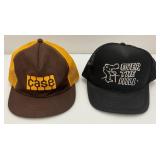 Misc. Vintage Collectible Snapback Hats Including Case, John Deere And More