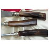 Vintage Armark 9 pc. Stainless Carving/Knife Set Marked Sheffield England In Original Box