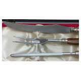 Vintage Armark 9 pc. Stainless Carving/Knife Set Marked Sheffield England In Original Box
