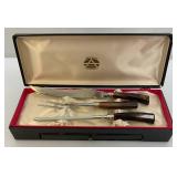 Vintage Armark 9 pc. Stainless Carving/Knife Set Marked Sheffield England In Original Box