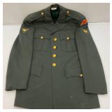 Vintage Military Uniform Jacket 39L, 15-33 Long Sleeve Shirt And 31 x 33 Pants