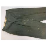 Vintage Military Uniform Jacket 39L, 15-33 Long Sleeve Shirt And 31 x 33 Pants