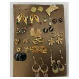 Large Group Of Misc. Earrings, Vintage Brooches And More