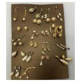 Large Group Of Misc. Earrings, Vintage Brooches And More