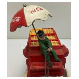 Vintage Cast Iron Coca-Cola Horse-Drawn Wagon 14"