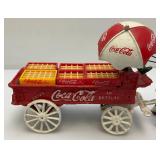 Vintage Cast Iron Coca-Cola Horse-Drawn Wagon 14"
