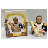 Vintage 7" Leonardo Collection (Napoleon) Tea pot In Original Box (Chip On Inside lid), Chicken Seed Bank & Beer Steins