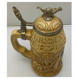 Vintage 7" Leonardo Collection (Napoleon) Tea pot In Original Box (Chip On Inside lid), Chicken Seed Bank & Beer Steins