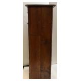 Vintage 9 Drawer Storage Cabinet With Three Glass Front Drawers, One Mirrored Front And Five Wood Front 18" x 18" x 50"