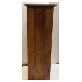 Vintage 9 Drawer Storage Cabinet With Three Glass Front Drawers, One Mirrored Front And Five Wood Front 18" x 18" x 50"