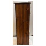 Vintage 9 Drawer Storage Cabinet With Three Glass Front Drawers, One Mirrored Front And Five Wood Front 18" x 18" x 50"