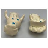 1971-72 Rubber Pillsbury Dough Boy And Girl 6" & 7"