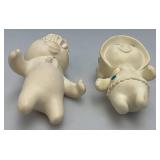 1971-72 Rubber Pillsbury Dough Boy And Girl 6" & 7"