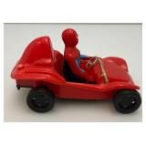 1976 Collectible Spiderman In Dune Buggy Toy Car 2 3/8" x 2 1/2" x 4 3/4"