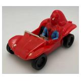 1976 Collectible Spiderman In Dune Buggy Toy Car 2 3/8" x 2 1/2" x 4 3/4"