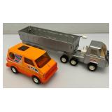 Misc. Vintage Minature Pressed Steel Buddy L Vehicles Dump Truck 10 1/2"