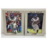 Autographed Photo File Adrian Peterson And Chester Taylor Photographs In Protective Plastic Sleeves