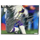 Autographed Photo File Adrian Peterson And Chester Taylor Photographs In Protective Plastic Sleeves