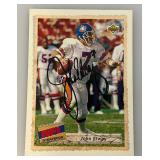 John Elway Autographed Card In Protective Sleeve