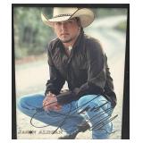 Jason Aldean & Jennifer Nettles Autographed Photos In Frames