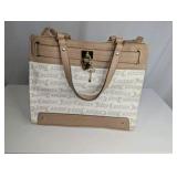 Juicy Couture Tan/White Bag, Pre-owned